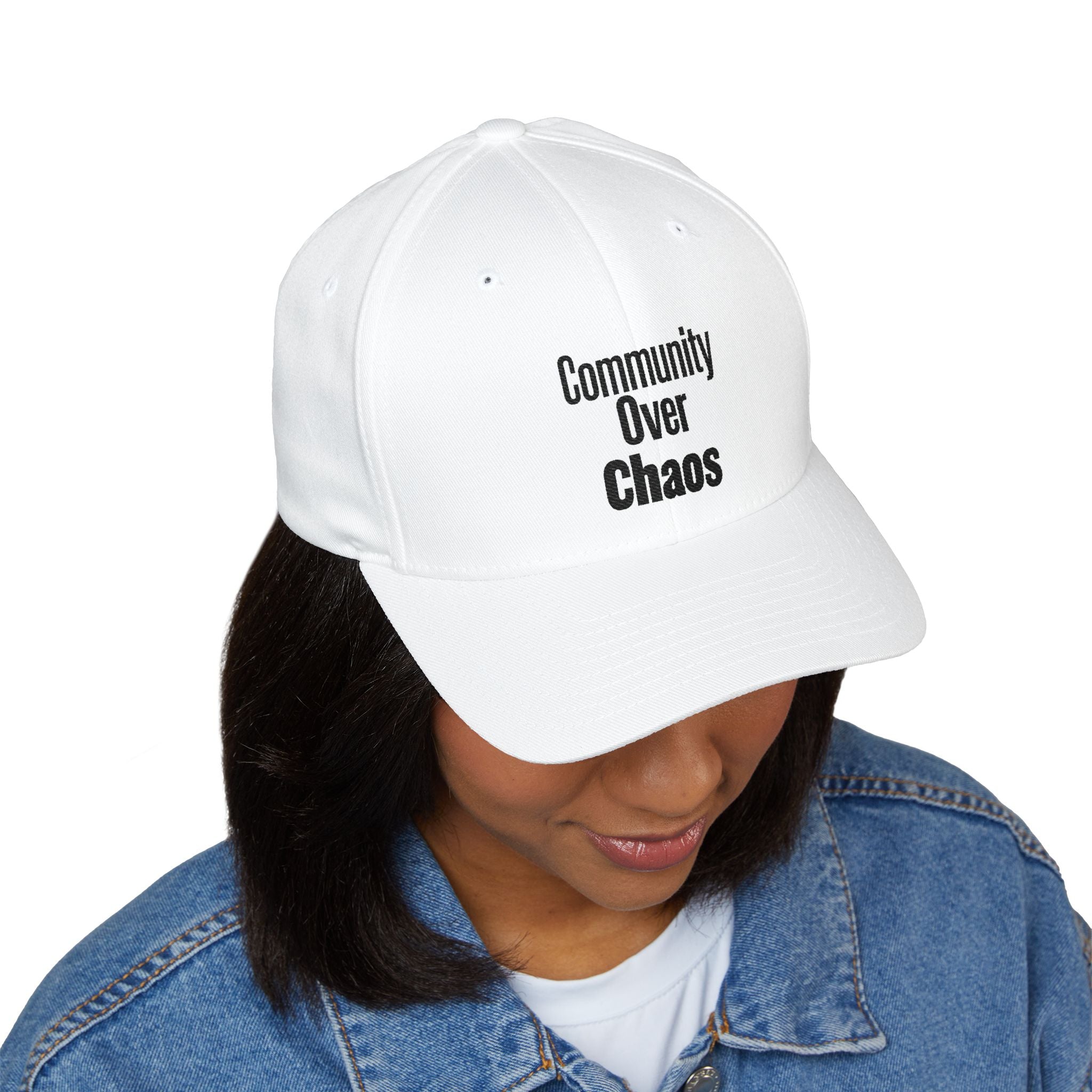 Community Over Chaos Embroidery Hat