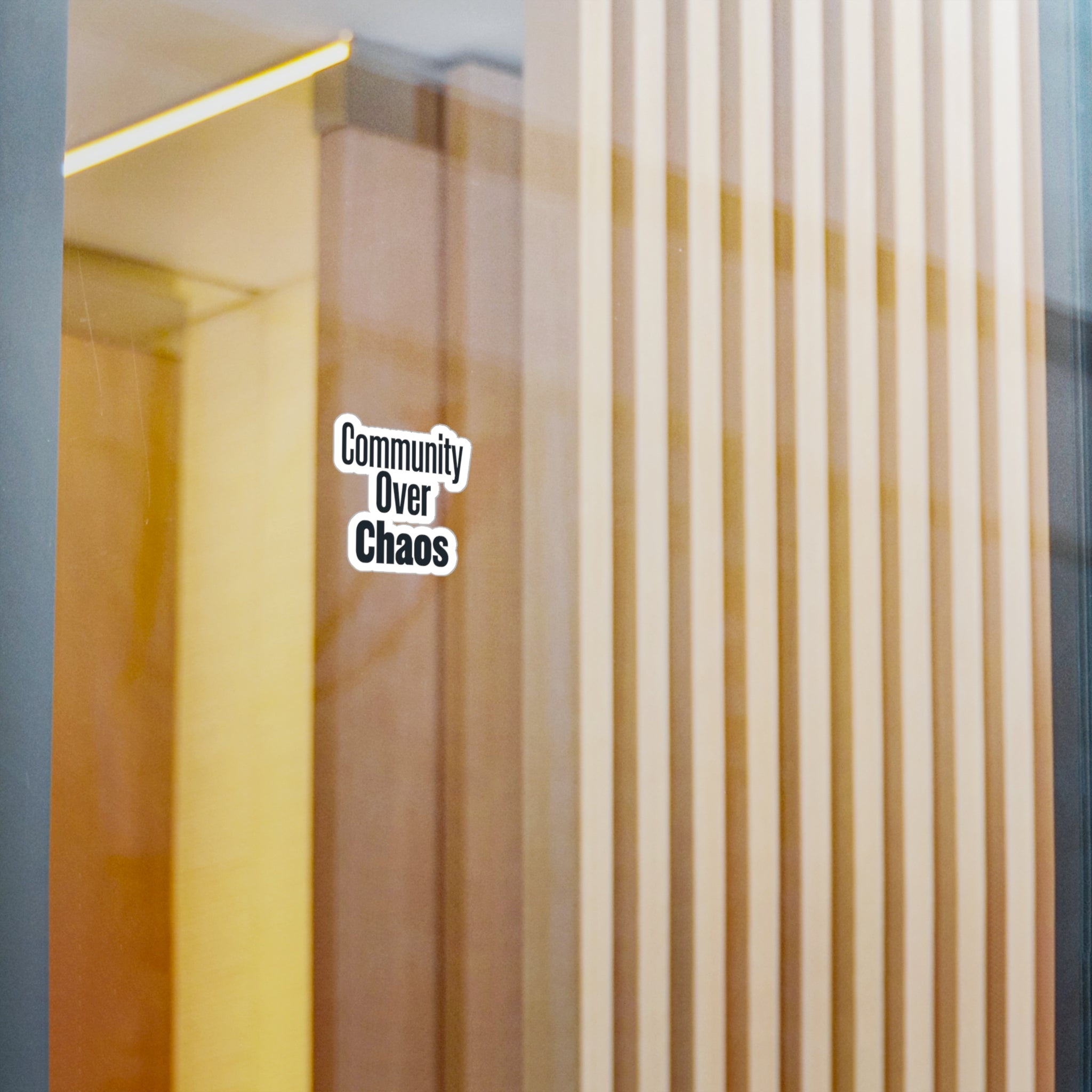 Community Over Chaos Sticker